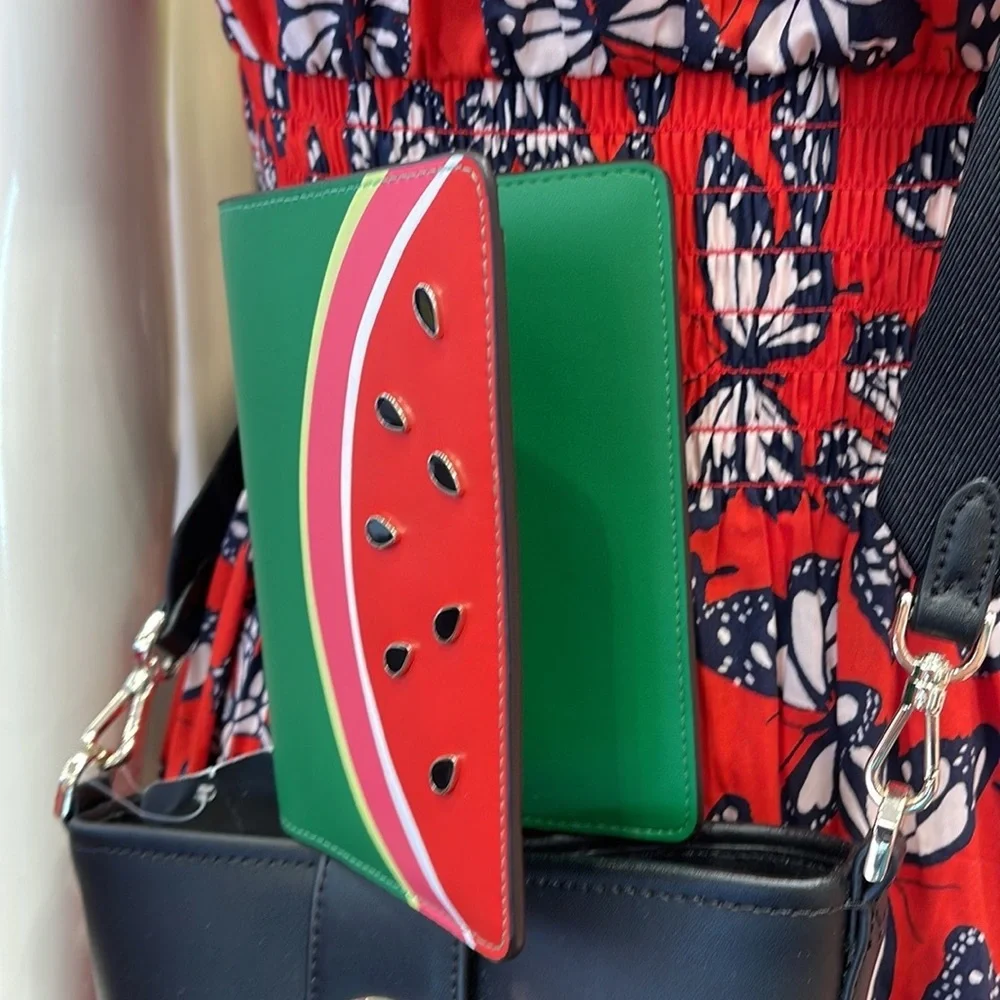 Kate Spade Watermelon Passport Holder NWT